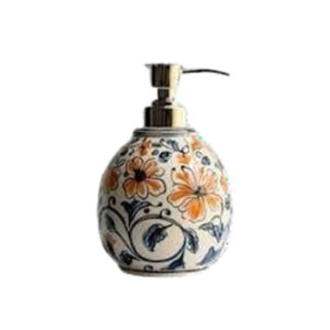 Jabonera de cerámica pintada a mano